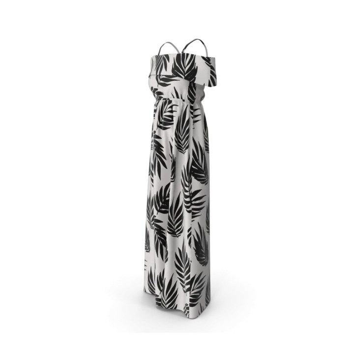 Robe longue d'été Feuillage