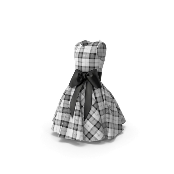 Robe tartan midi