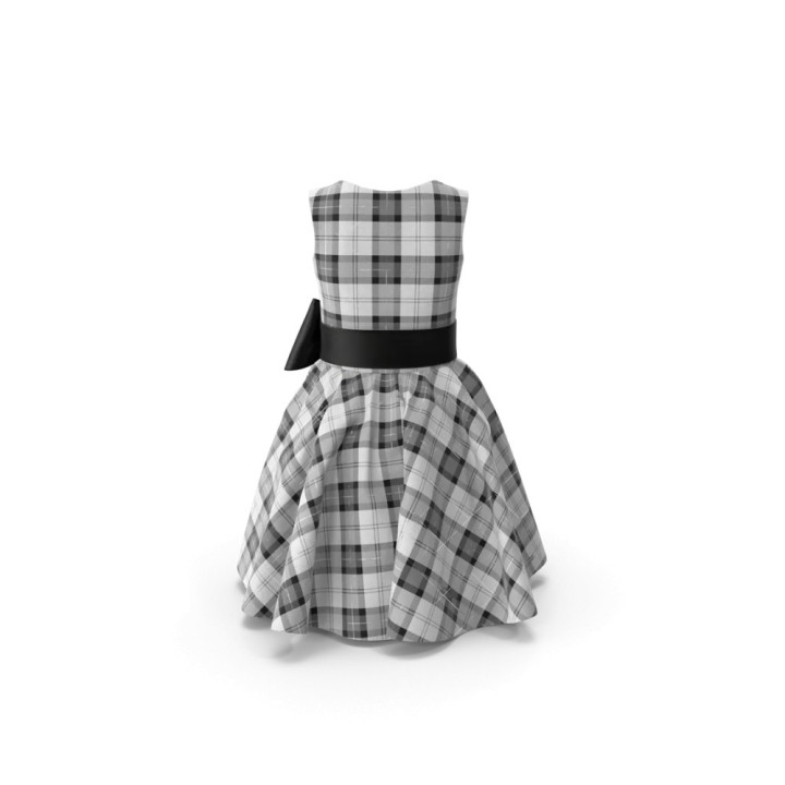 Robe tartan midi