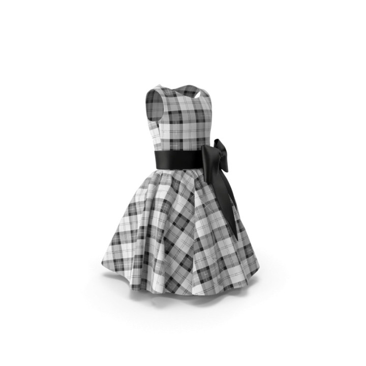 Robe tartan midi