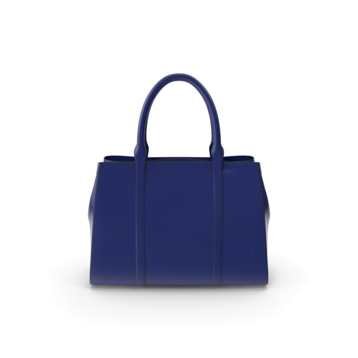 Sac à main structuré bleu