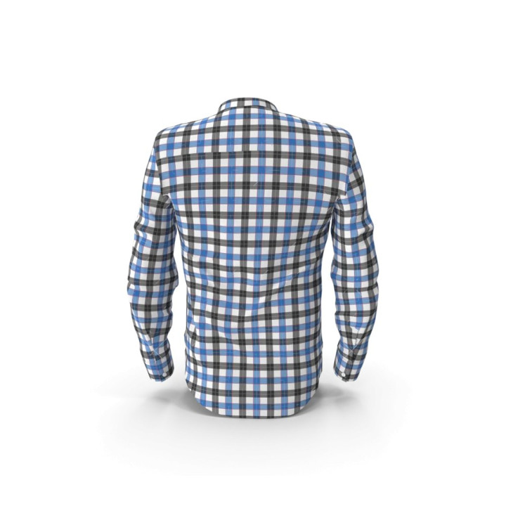 Chemise à carreaux Oxford bleu nuit