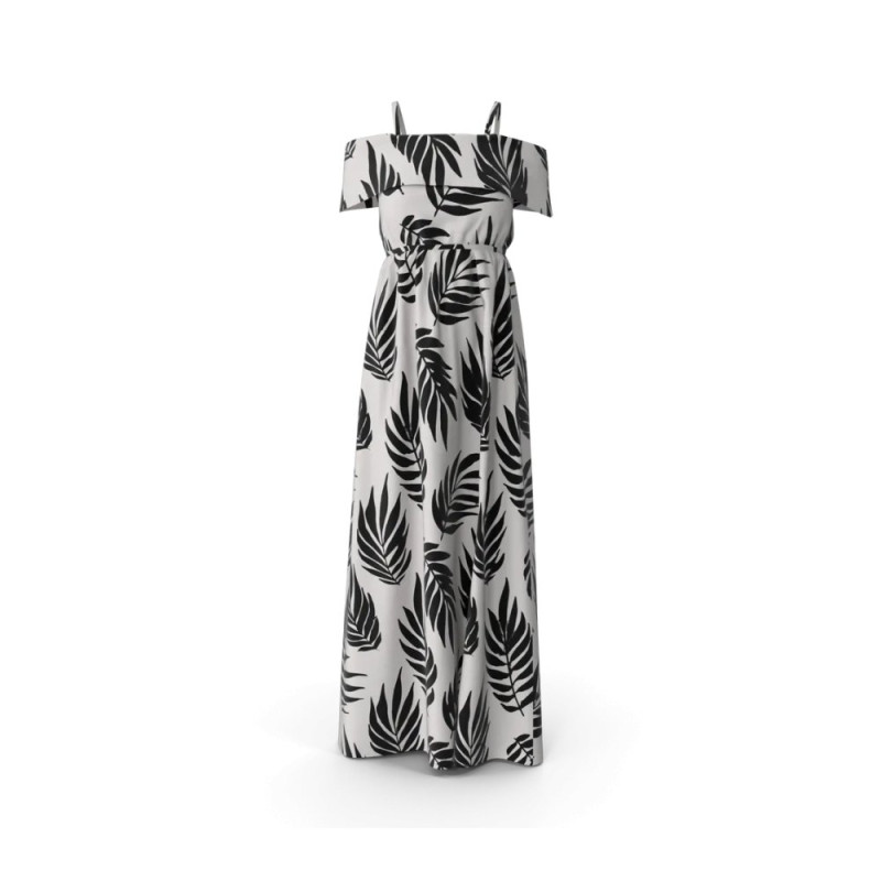 Robe longue d'été Feuillage